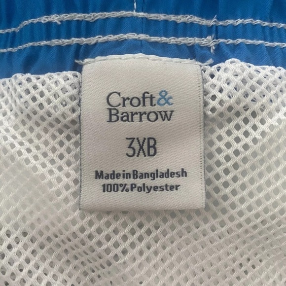 NWT CROFT & BARROW‎ Nautical Print Swim Trunks Board Shorts Mens 3XB - Picture 5 of 6